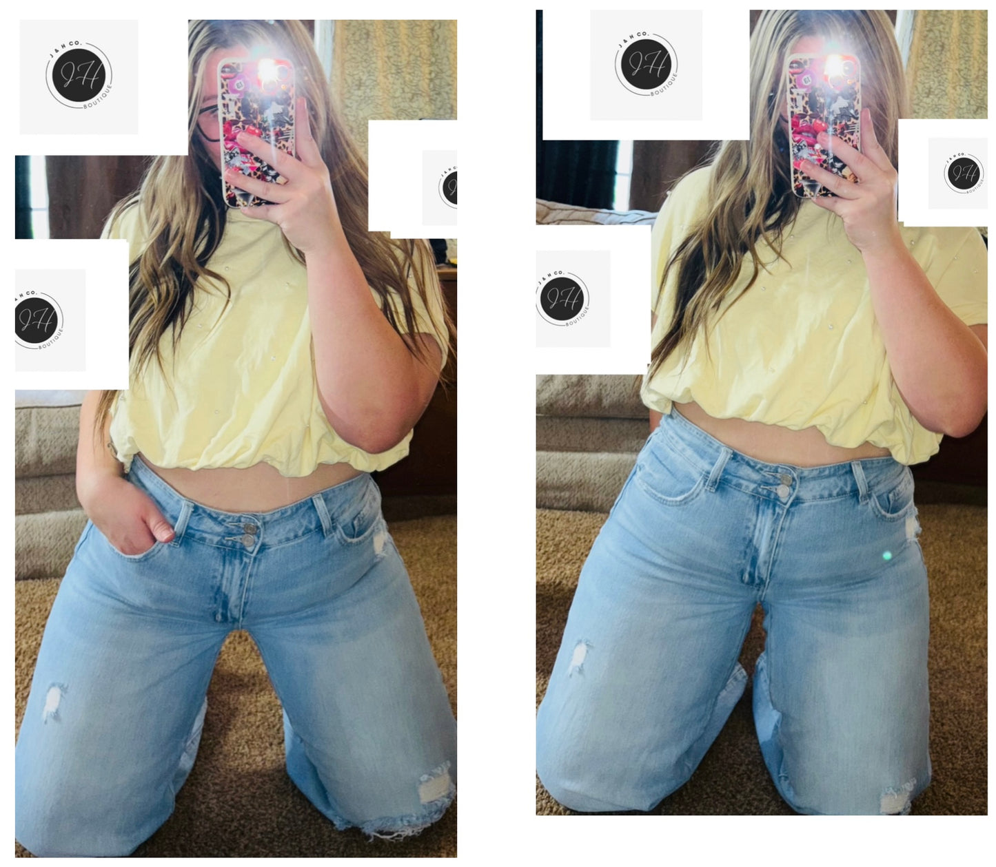 Pearl Bubble Yellow Top