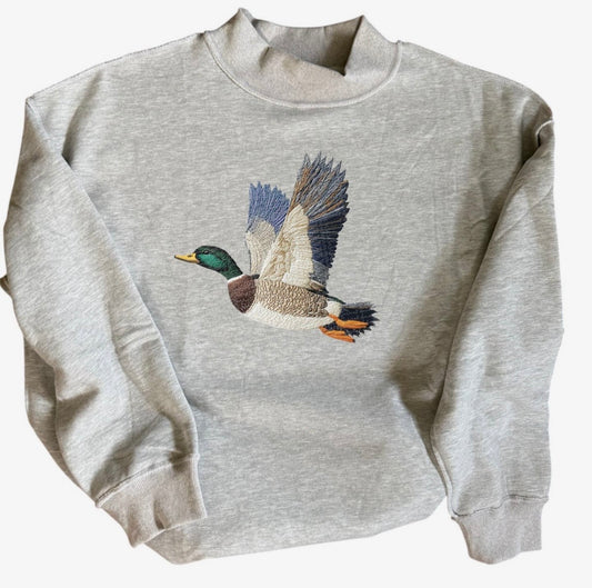 Duck Mock Neck Crew