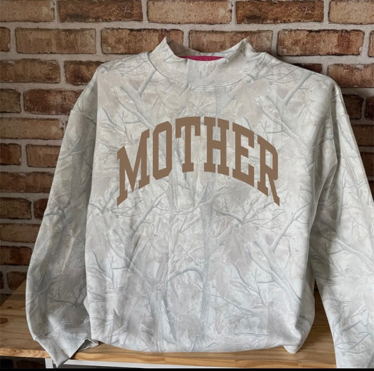 Camo ✨Mother✨ mock neck crew