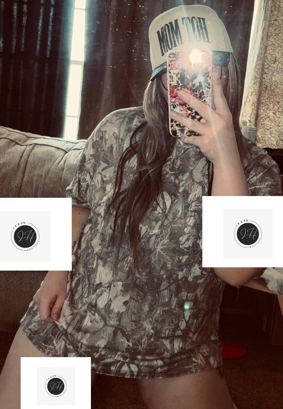 Oversized Dark Camo Tee