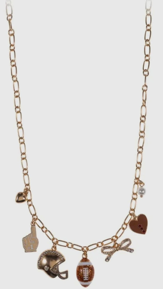 Football Charm Necklace