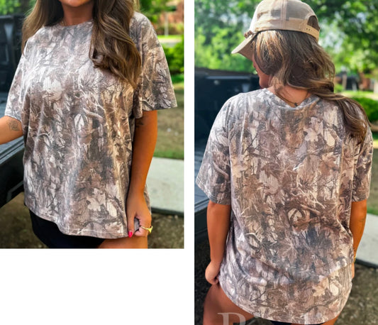 Oversized Dark Camo Tee