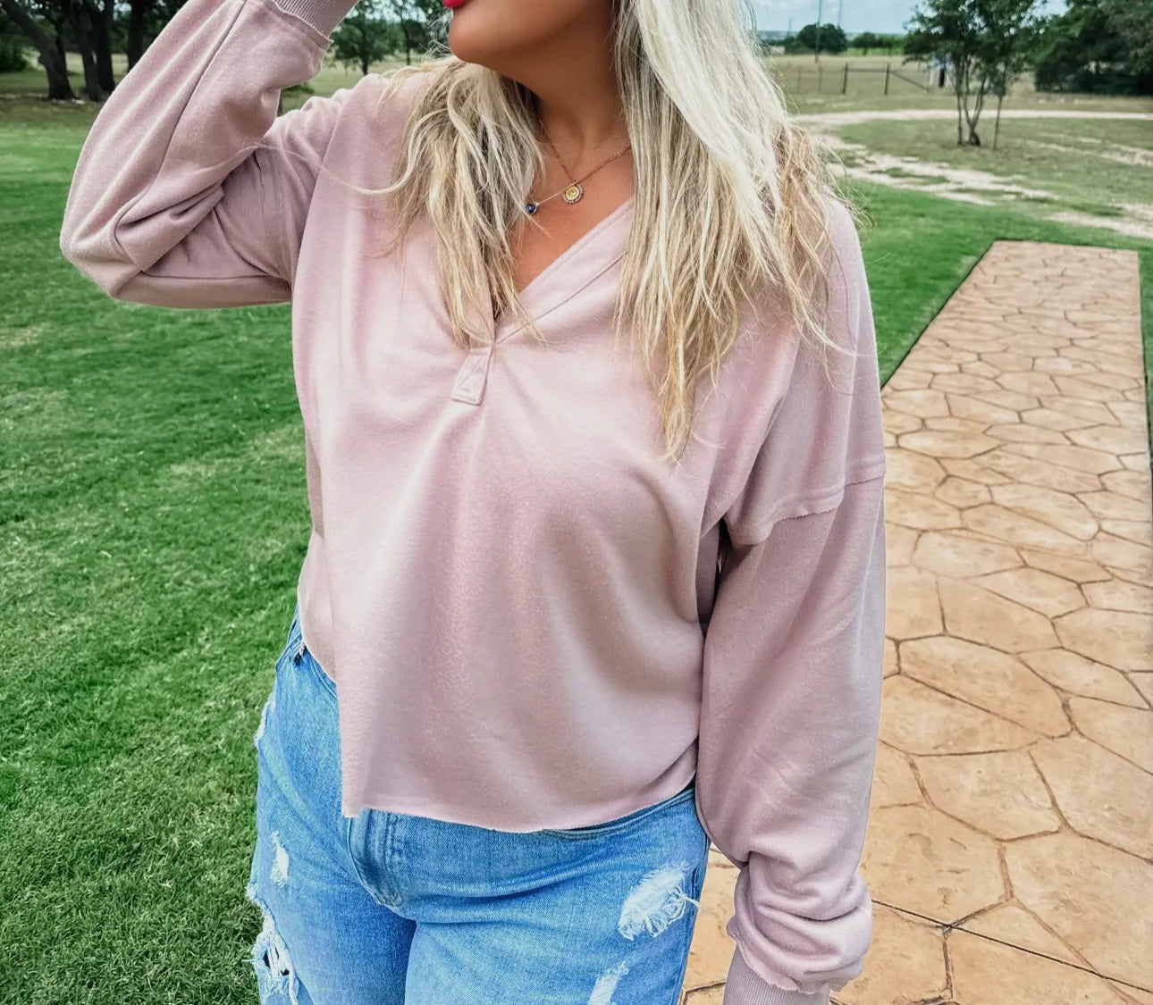 Not Ur Boyfriends Hoodie- Blush