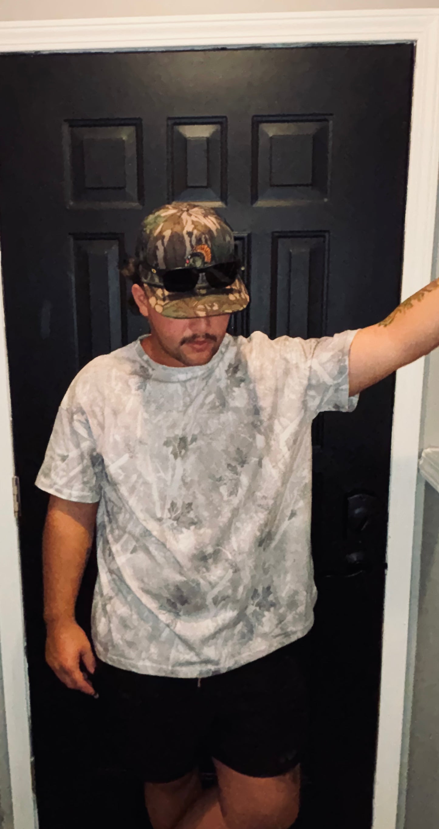 Oversized Iced-out Camo Tee