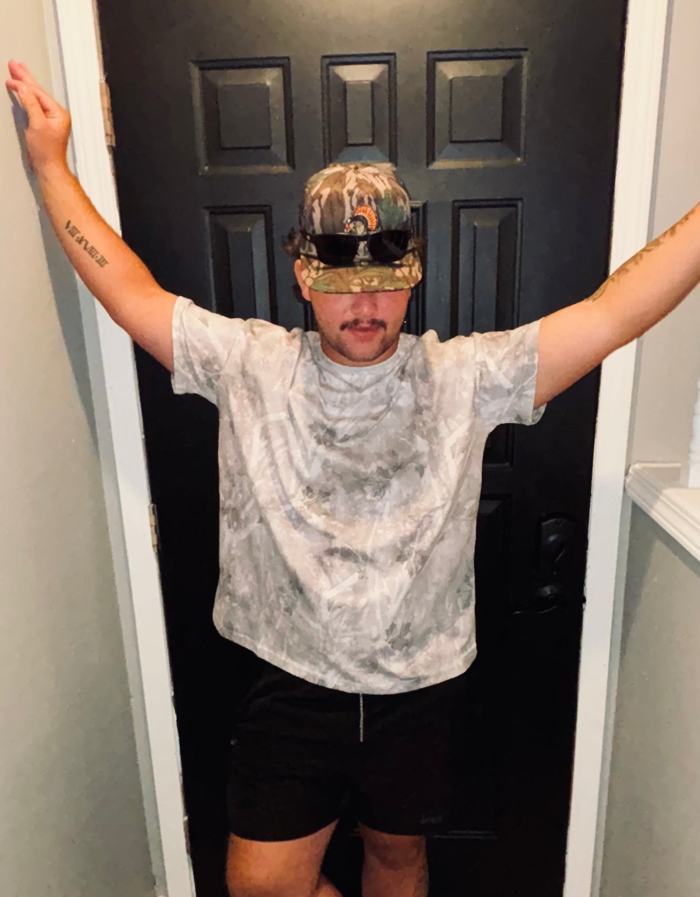 Oversized Iced-out Camo Tee